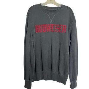 Camp David | Budweiser Plaid Logo Sweatshirt - Gray Color Size M